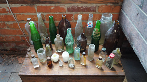 Vintage Brown Glass Bottle